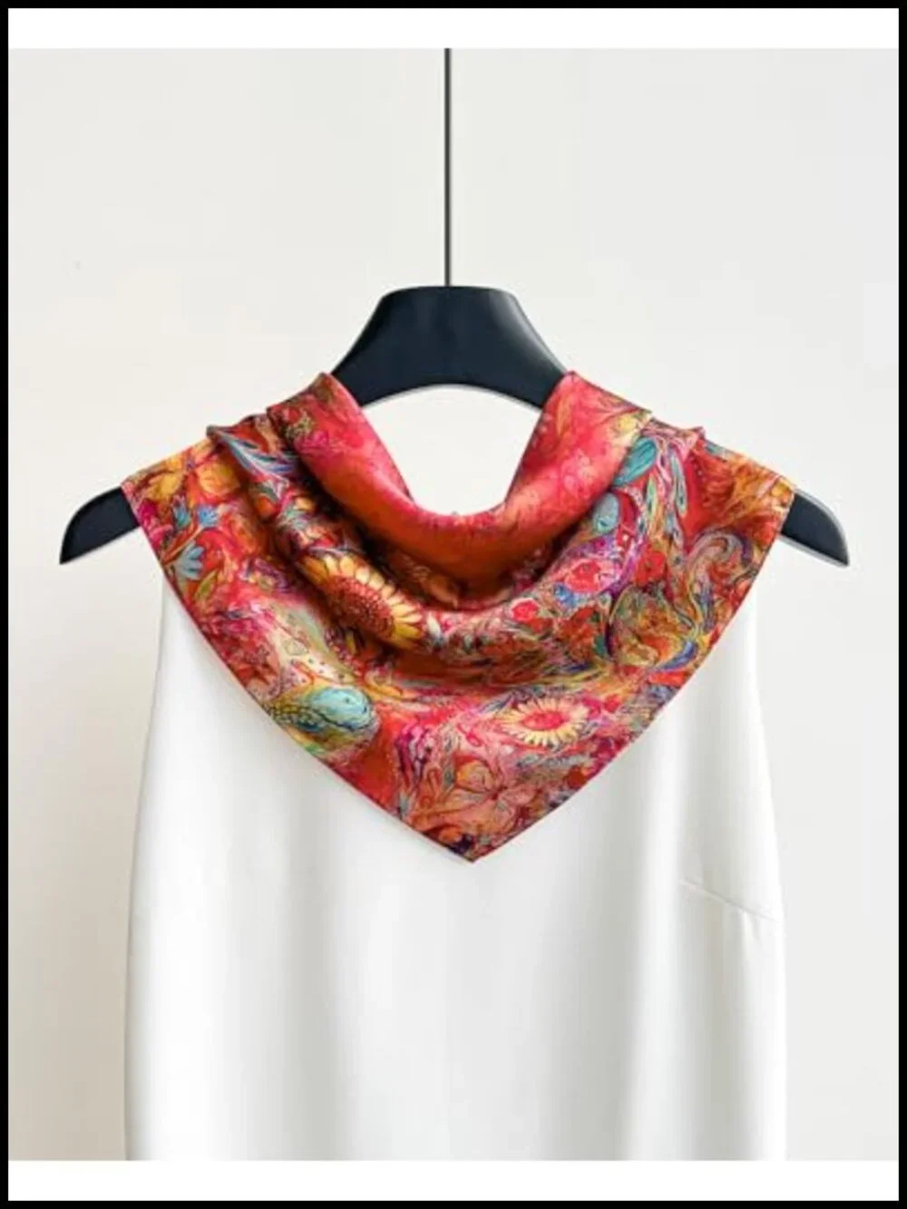 100% Mulberry Silk Scarf for Women Lightweight 21